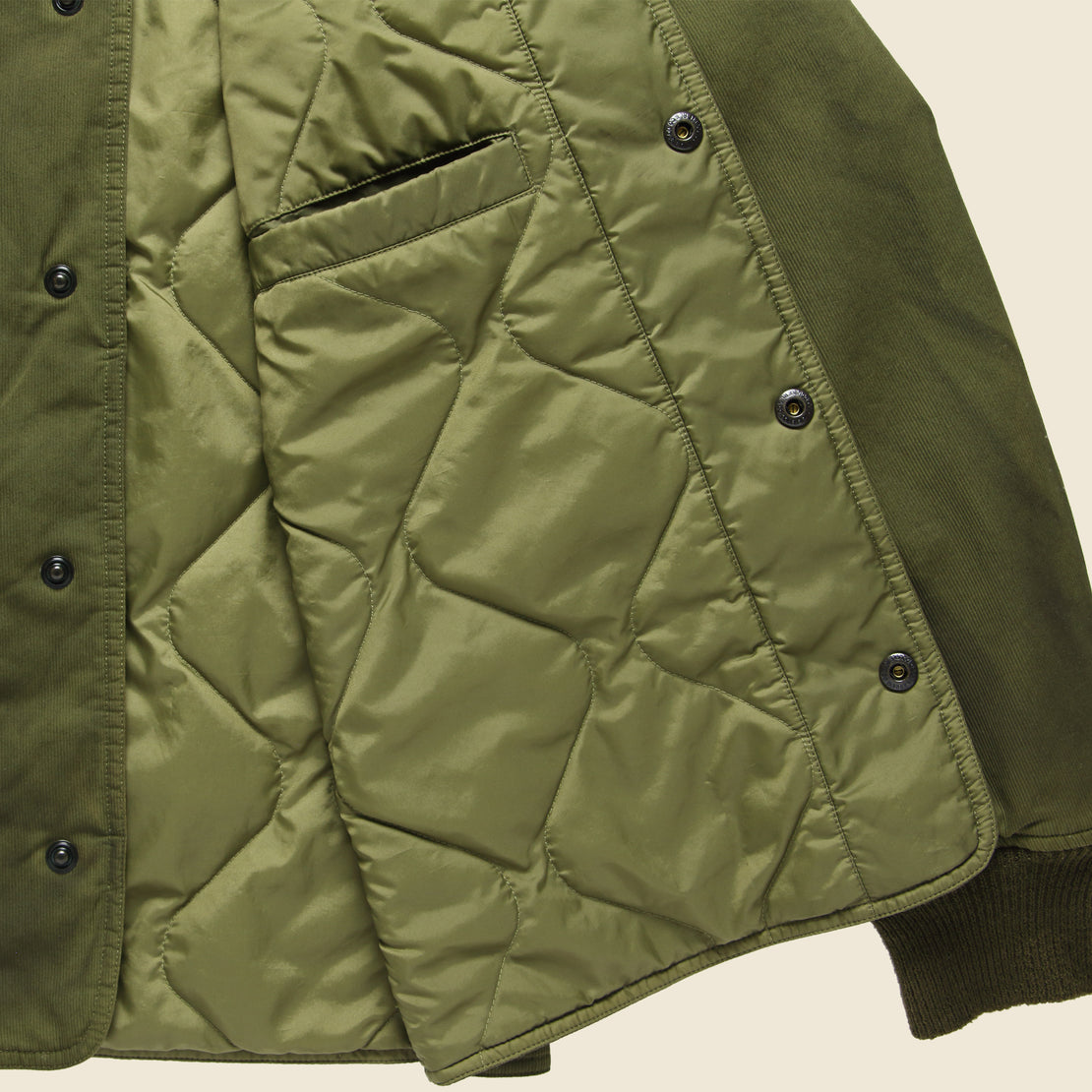 Stuart Jungle Cloth Jacket - Olive - RRL - STAG Provisions - Outerwear - Coat / Jacket