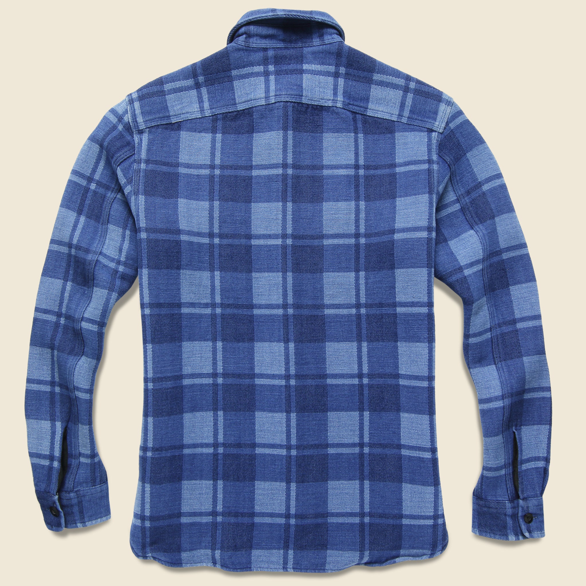 
                          Farrell Jacquard Western Shirt - Dark Indigo - RRL - STAG Provisions - Tops - L/S Woven - Plaid
                        