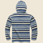 French Terry Hoodie - Indigo Multi Stripe - RRL - STAG Provisions - Tops - Fleece / Sweatshirt