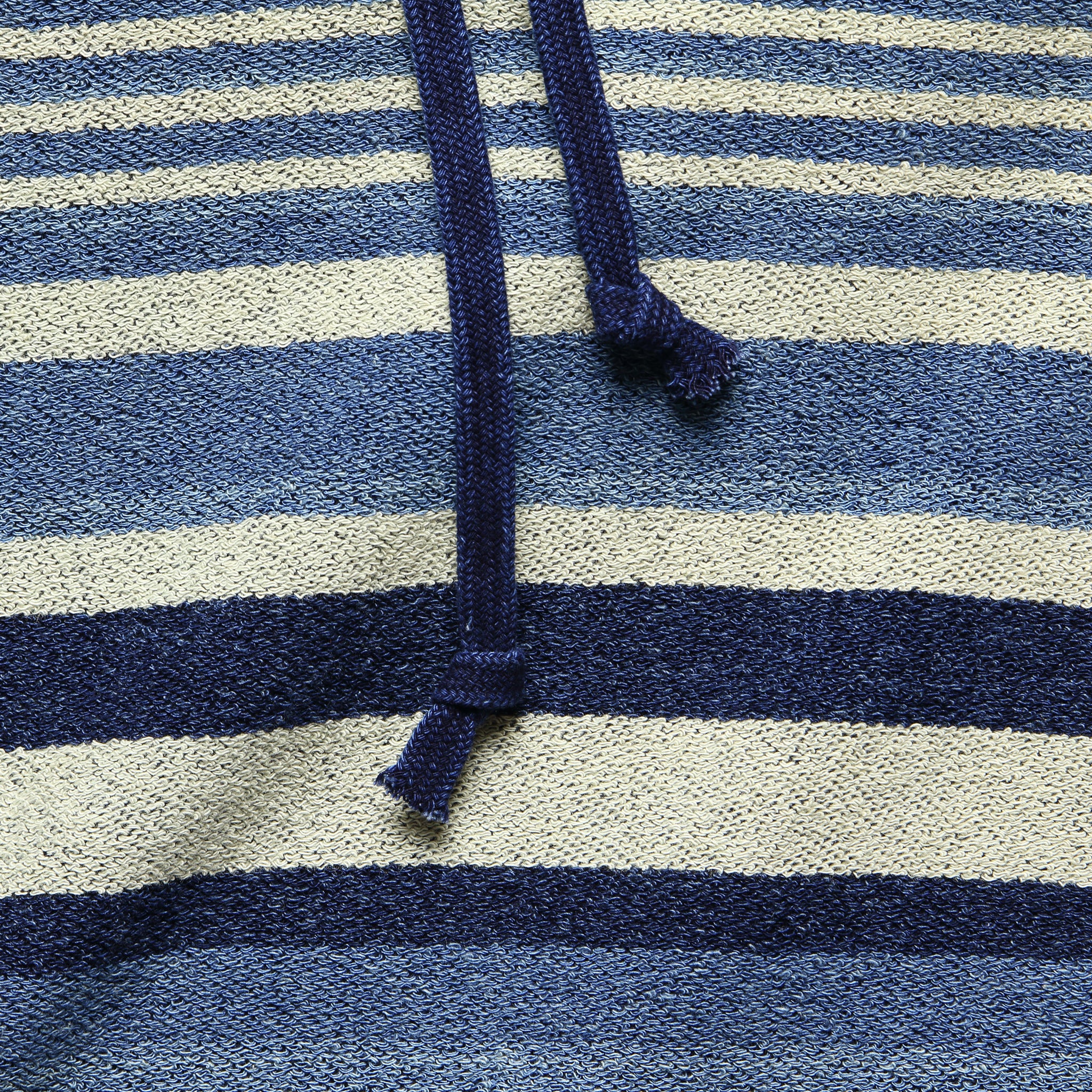 
                          French Terry Hoodie - Indigo Multi Stripe - RRL - STAG Provisions - Tops - Fleece / Sweatshirt
                        