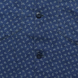 Anchor-Print Linen Camp Shirt - Blue/Cream - RRL - STAG Provisions - Tops - S/S Woven - Other Pattern