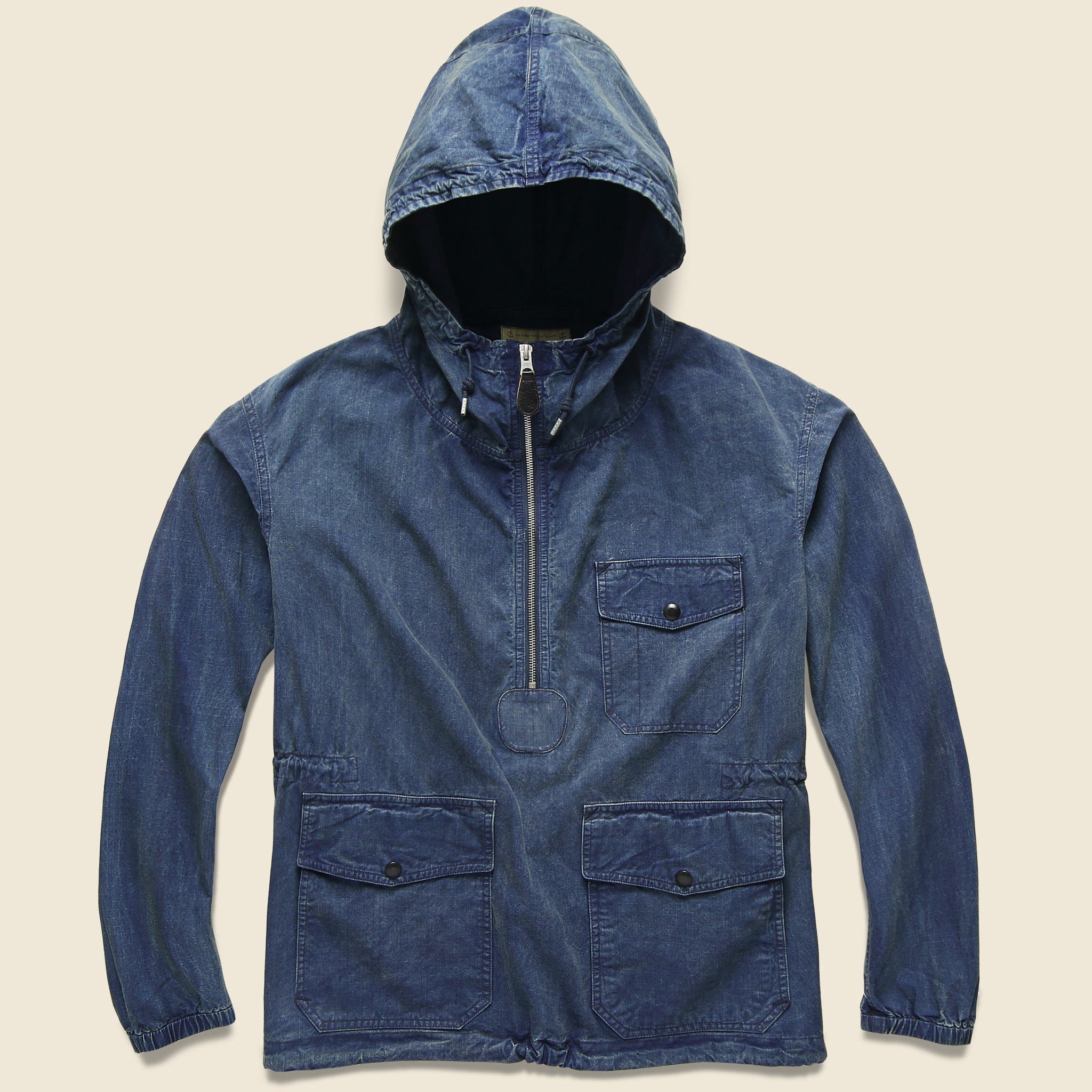 Clifton PO Ripstop Windbreaker - Indigo - RRL - STAG Provisions - Outerwear - Coat / Jacket