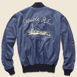 Reversible Souvenir Bomber - Blue - RRL - STAG Provisions - Outerwear - Coat / Jacket