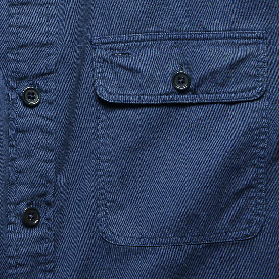 Matlock Army Twill Workshirt - Navy - RRL - STAG Provisions - Tops - L/S Woven - Solid