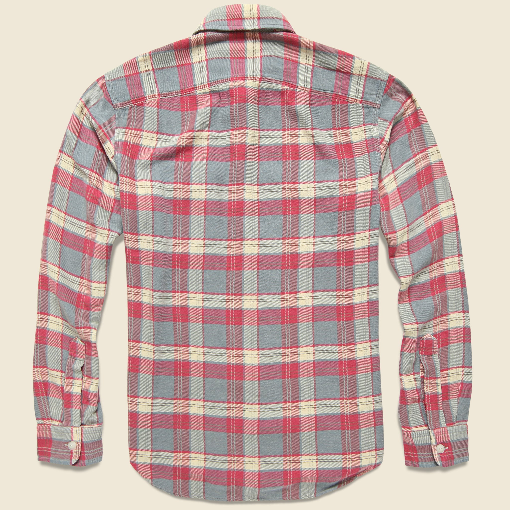 
                          Lee Plaid Twill Workshirt - Red/Indigo - RRL - STAG Provisions - Tops - L/S Woven - Plaid
                        