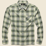 Arrow Ombre Plaid Camp Shirt - Green/Cream - RRL - STAG Provisions - Tops - L/S Woven - Plaid