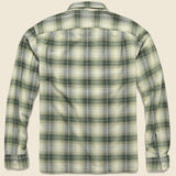 Arrow Ombre Plaid Camp Shirt - Green/Cream - RRL - STAG Provisions - Tops - L/S Woven - Plaid