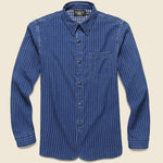 Stifel Stripe Shirt - Indigo - RRL - STAG Provisions - Tops - L/S Woven - Stripe