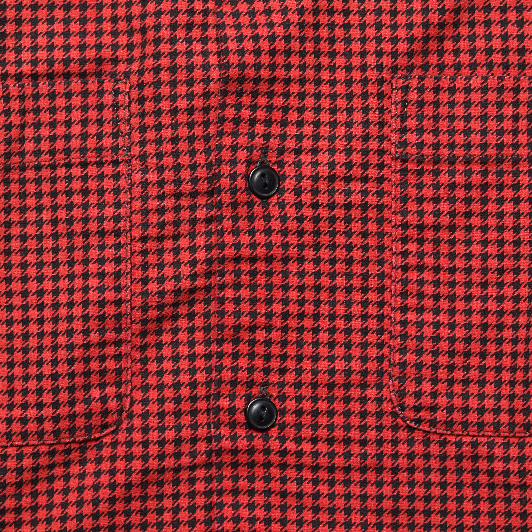 
                          Monterey Houndstooth Check Camp Shirt - Red/Sulphur Black - RRL - STAG Provisions - Tops - L/S Woven - Other Pattern
                        