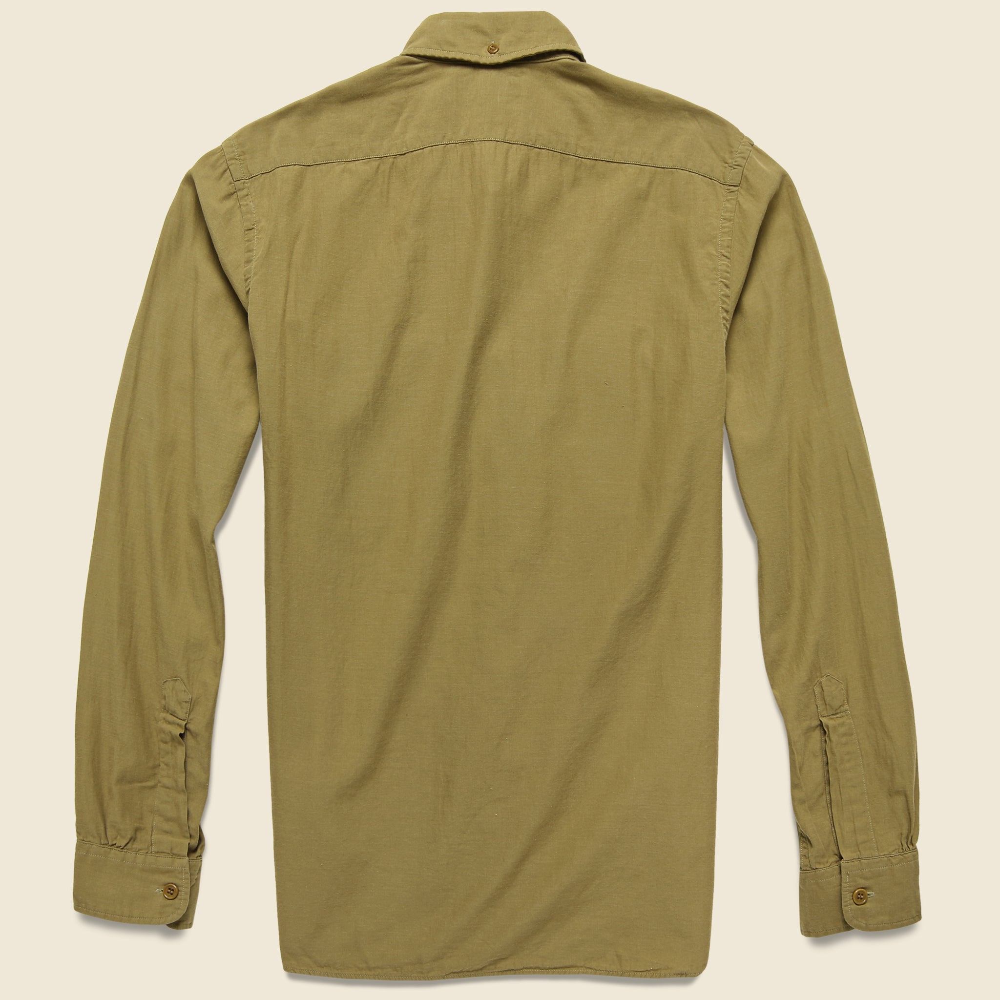 Clayton Sateen Military Shirt - Desert Tan - RRL - STAG Provisions - Tops - L/S Woven - Solid