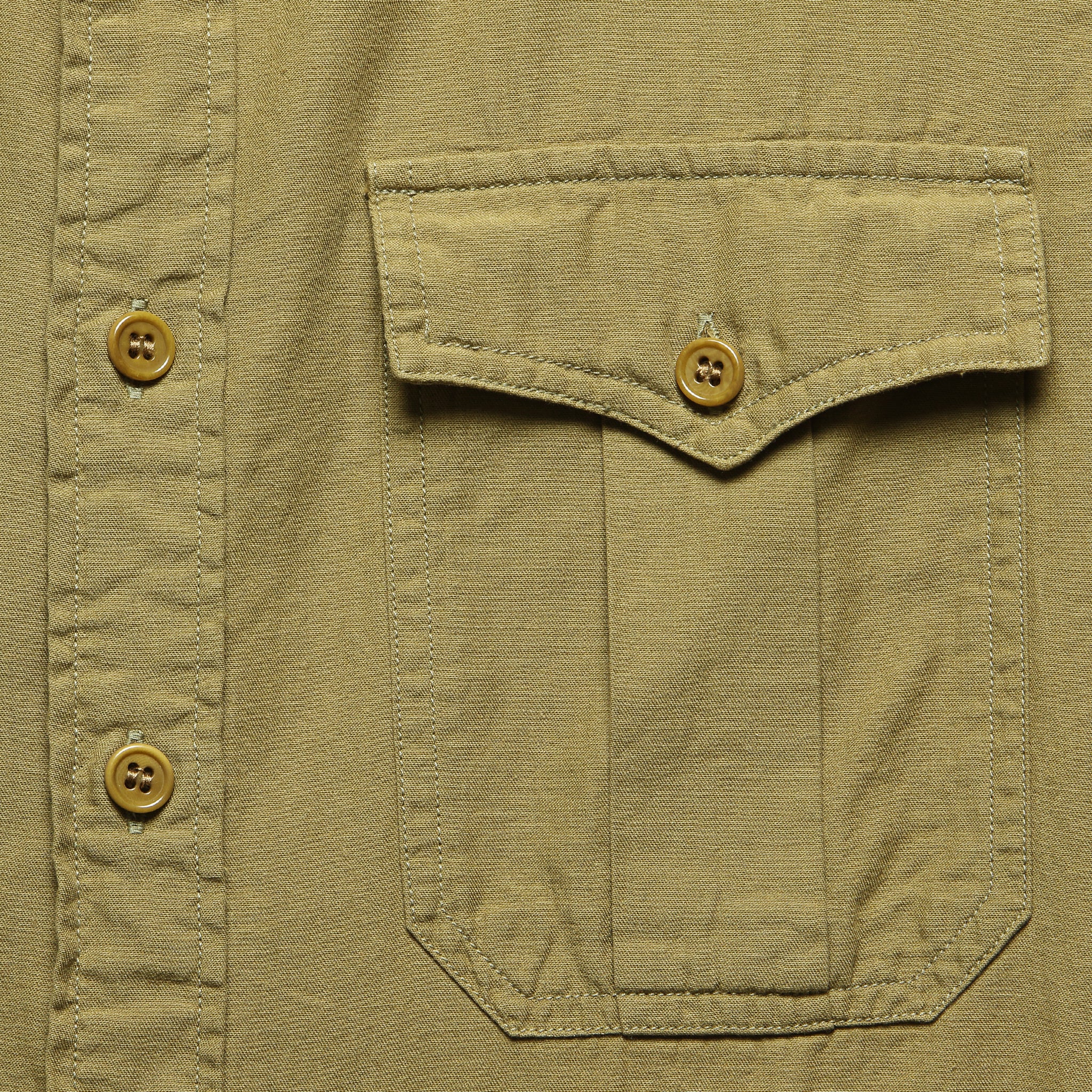 Clayton Sateen Military Shirt - Desert Tan - RRL - STAG Provisions - Tops - L/S Woven - Solid