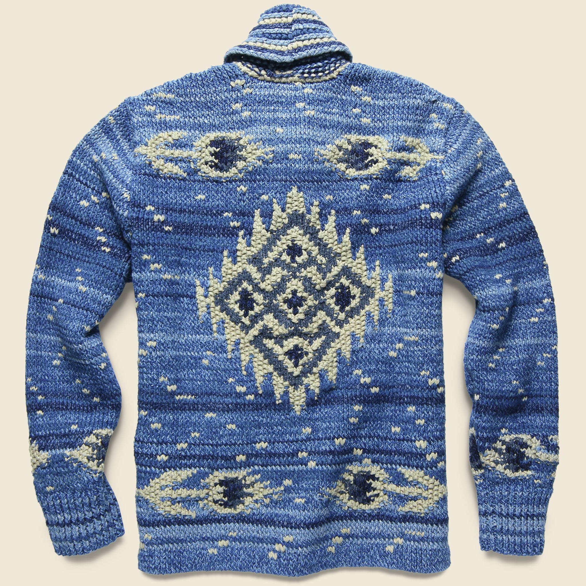 Shawl Collar Cardigan - Indigo - RRL - STAG Provisions - Tops - Sweater