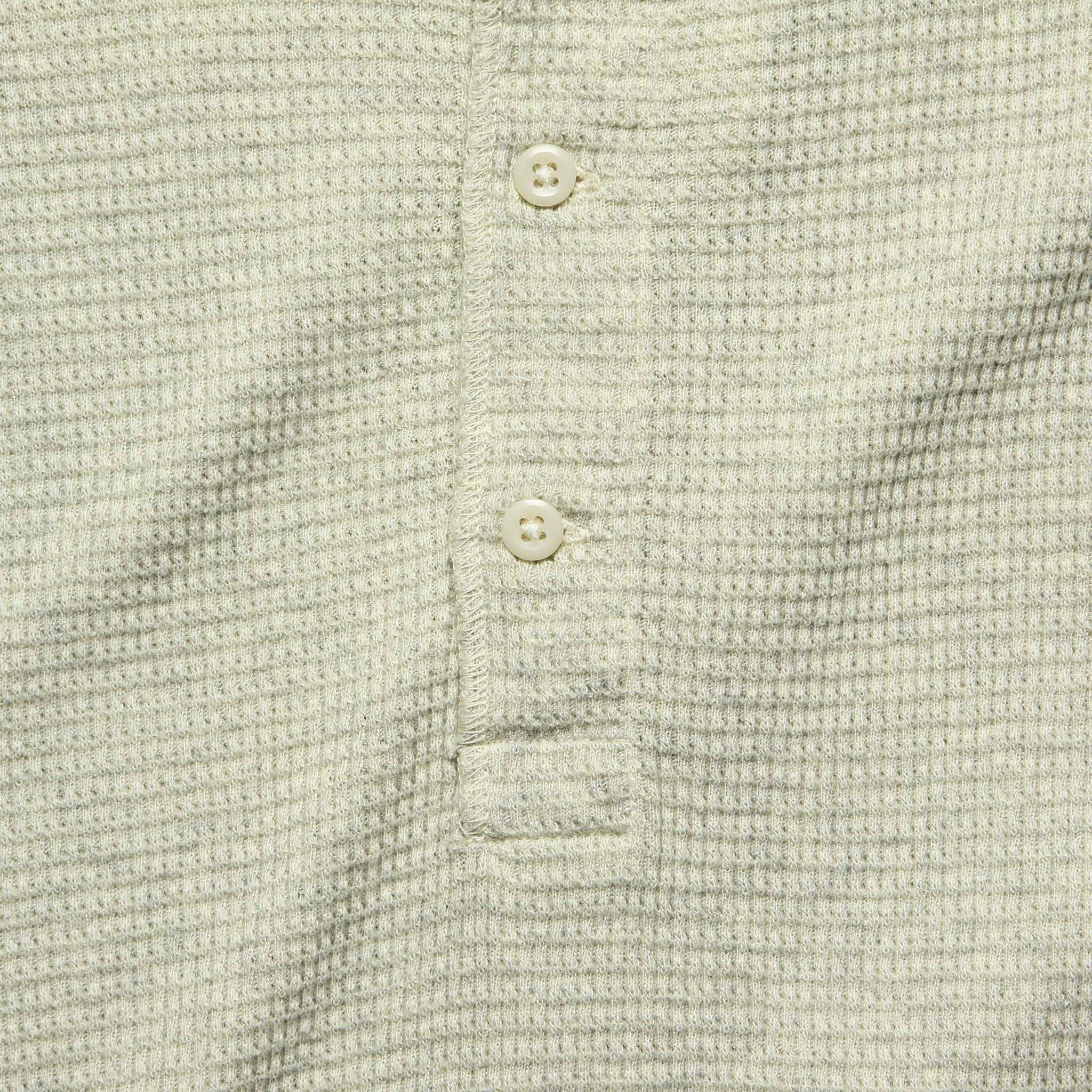 
                          Waffle Henley - Cream Siro Heather - RRL - STAG Provisions - Tops - L/S Knit
                        