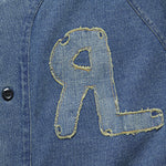 Indigo Baseball Jersey - Washed Blue - RRL - STAG Provisions - Tops - S/S Woven - Solid