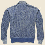 Vintage Fleece Coach Cardigan - Indigo Heather - RRL - STAG Provisions - Tops - Sweater