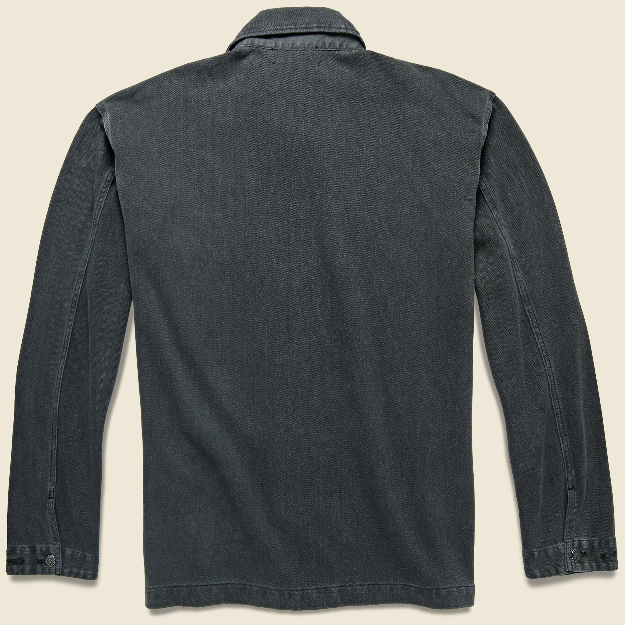 Herringbone Twill Vintage Fit Overshirt - Sulphur Black - RRL - STAG Provisions - Tops - L/S Woven - Overshirt