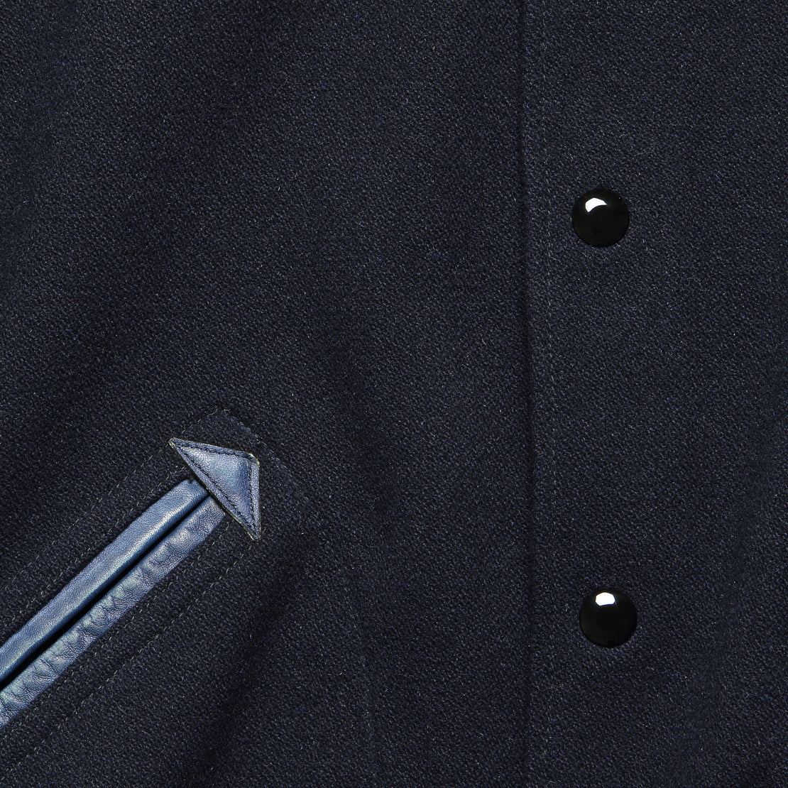 Leather / Wool Watson Jacket - Navy/Indigo - RRL - STAG Provisions - Outerwear - Coat / Jacket