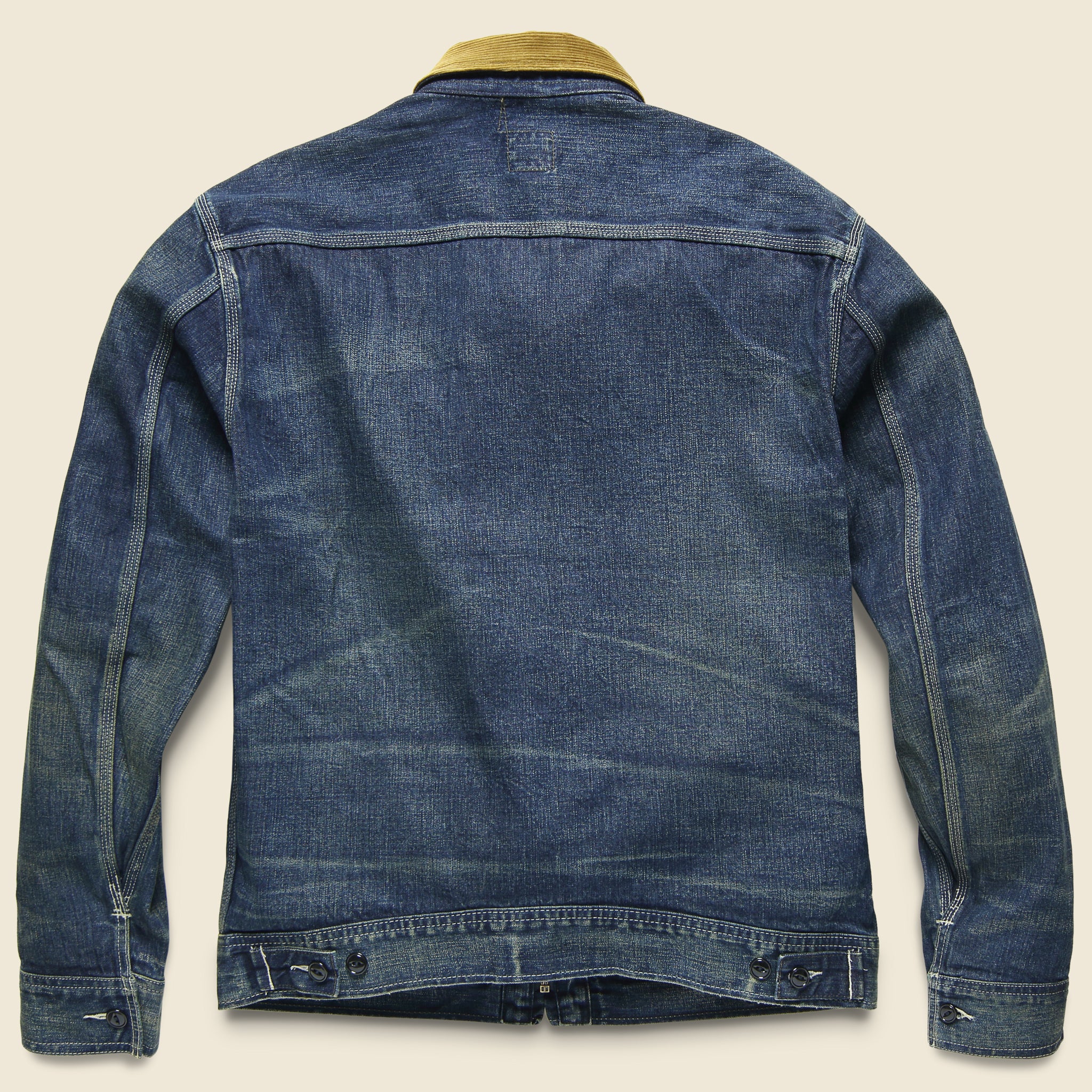 Corduroy-Collar Denim Jacket - Haysville Wash - RRL - STAG Provisions - Outerwear - Coat / Jacket