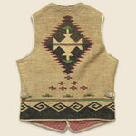 Bailey Handwoven Yarn/Leather Vest - Brown - RRL - STAG Provisions - Outerwear - Vest
