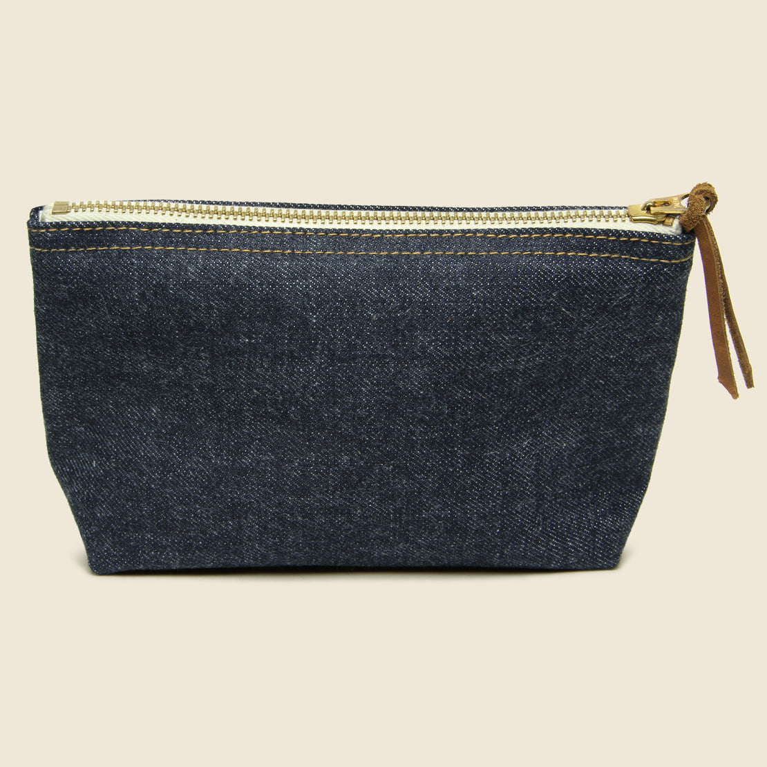 Selvedge Denim Gusset Pouch - Indigo - RRL - STAG Provisions - Accessories - Bags / Luggage