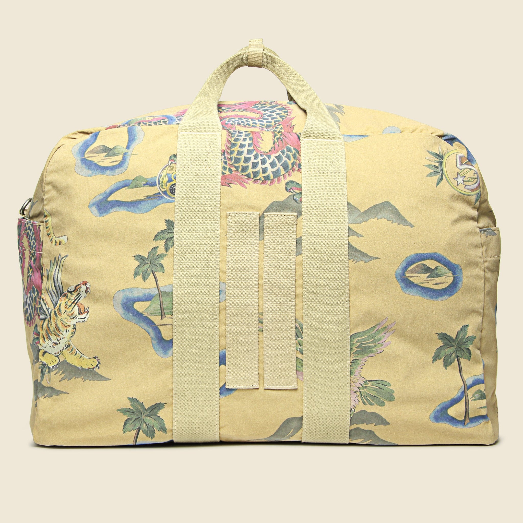 Souvenir Print Duffle Bag - Faded Khaki - RRL - STAG Provisions - Accessories - Bags / Luggage