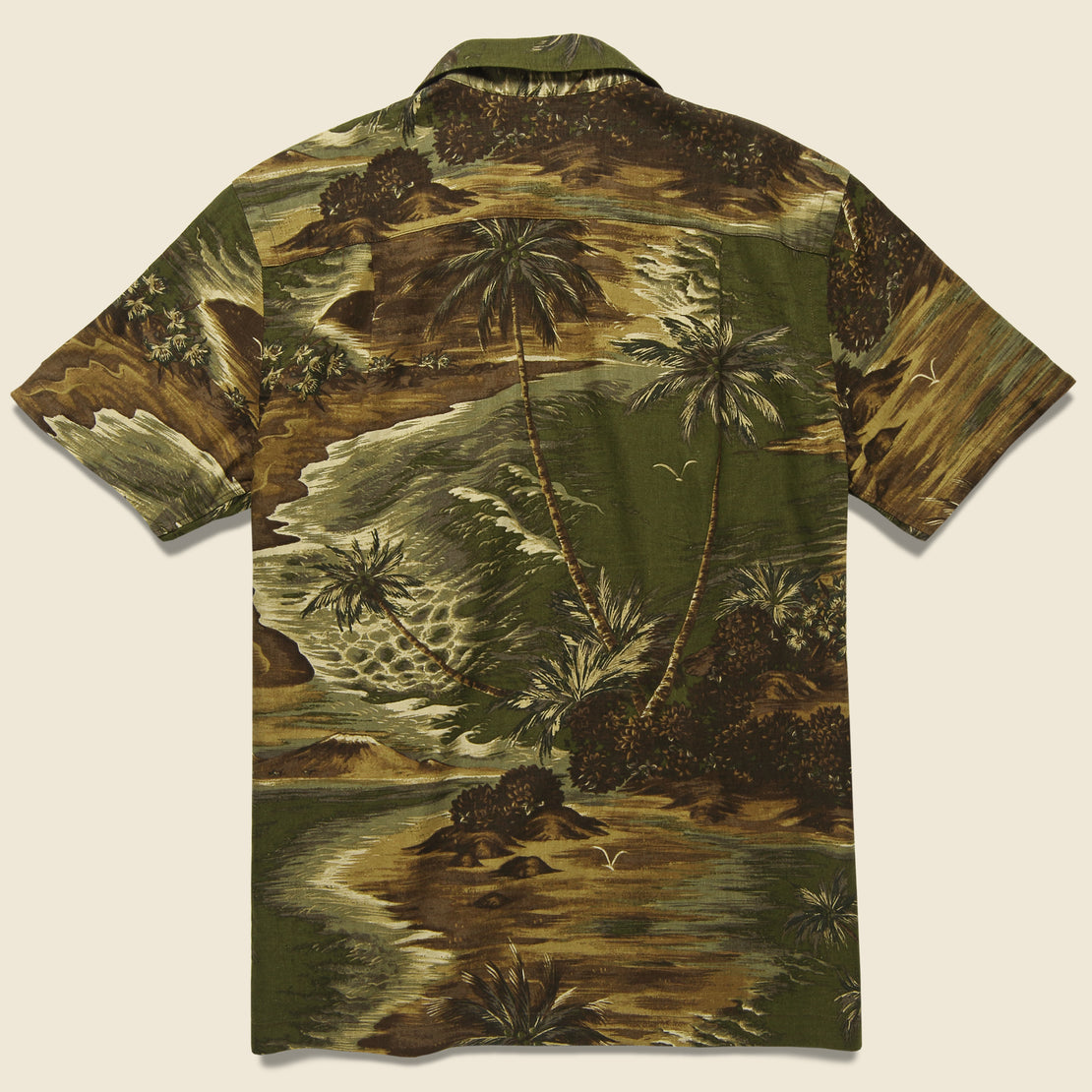 Aloha Camp Shirt - Olive Multi