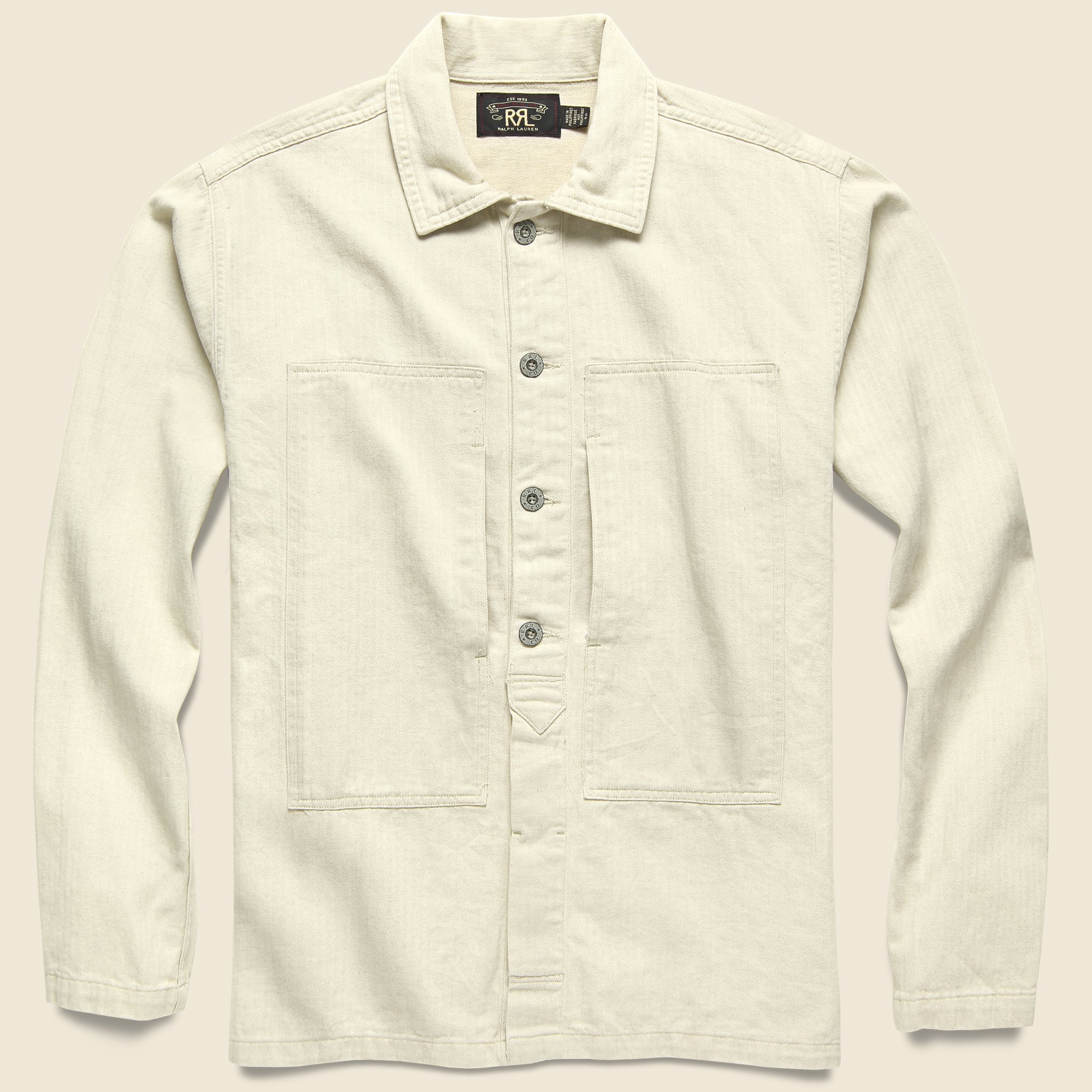 Admiral CPO Shirt - Natural - RRL - STAG Provisions - Tops - L/S Woven - Solid