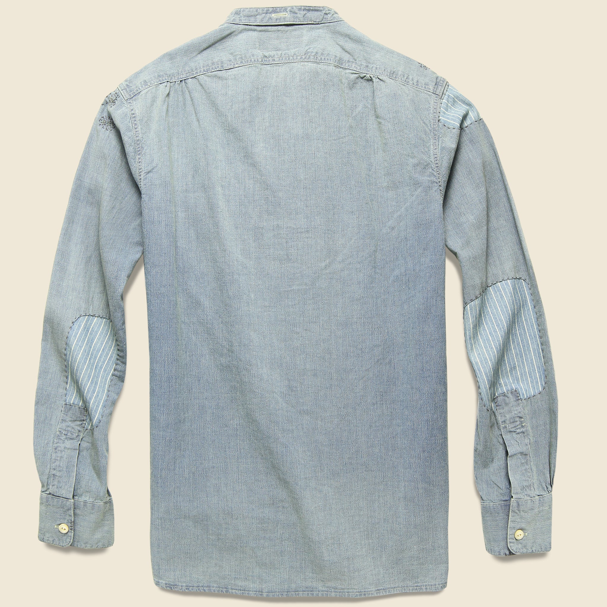 
                          Burke Workshirt - Indigo/Natural - RRL - STAG Provisions - Tops - L/S Woven - Other Pattern
                        