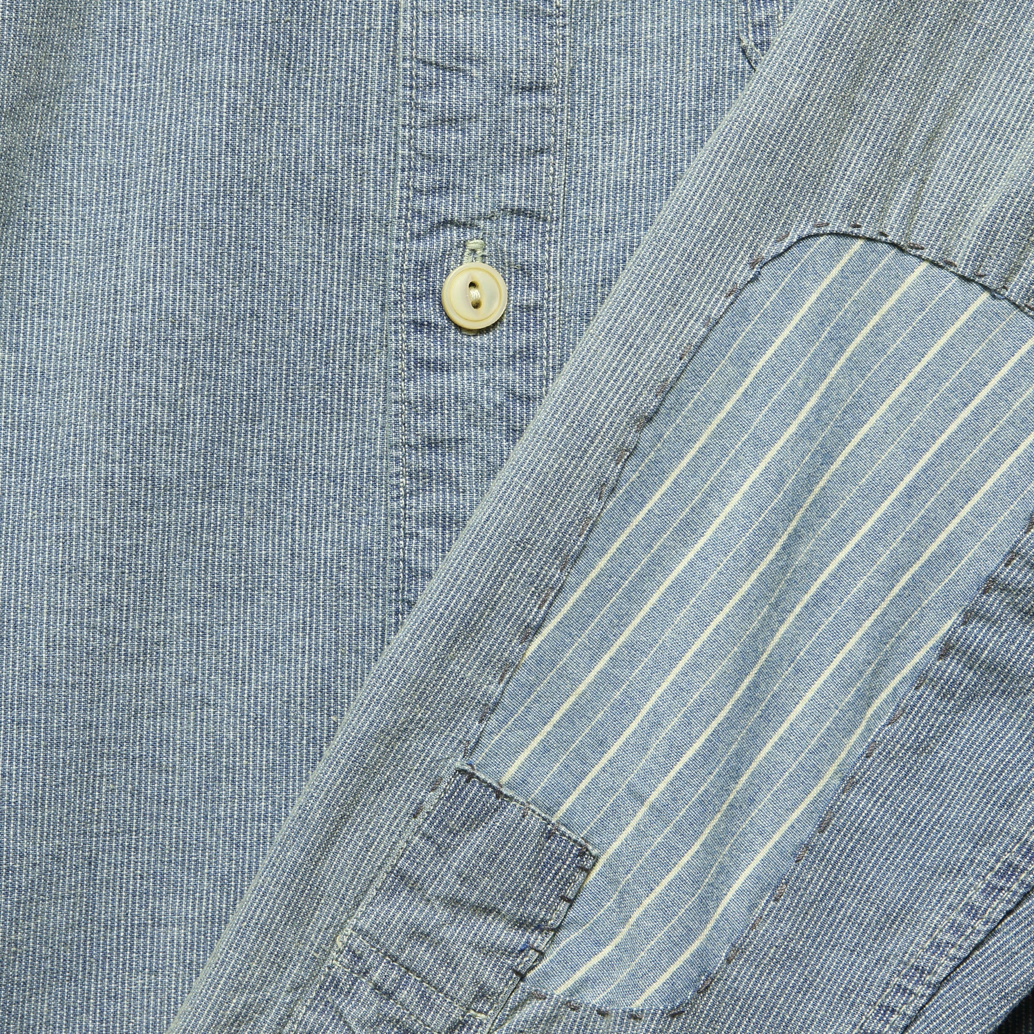 
                          Burke Workshirt - Indigo/Natural - RRL - STAG Provisions - Tops - L/S Woven - Other Pattern
                        