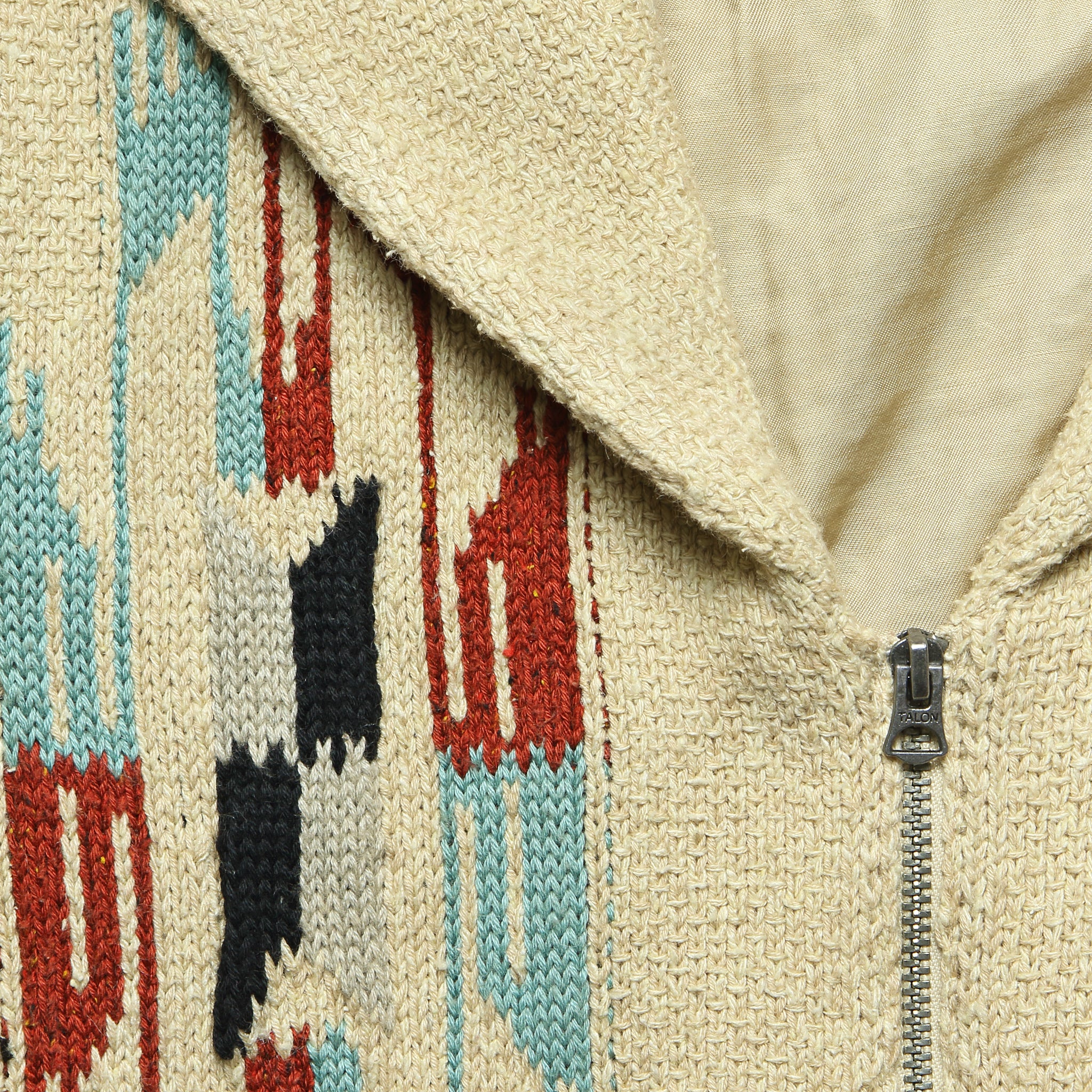 
                          Chimayo Sweater Jacket - Rust/Cream/Sky Blue - RRL - STAG Provisions - W - Tops - Sweater
                        