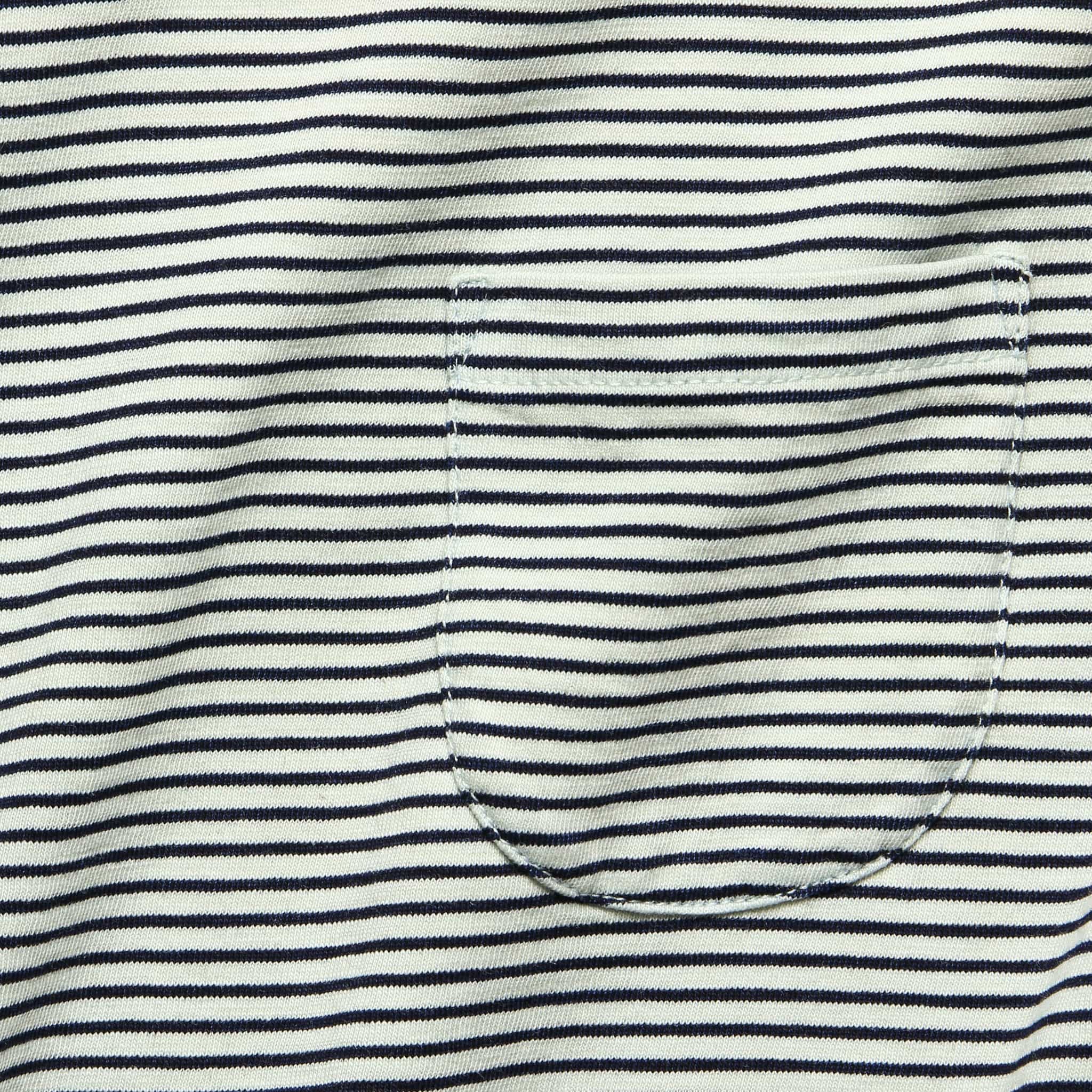 
                          Stripe Pocket Tee - Indigo/Greige - RRL - STAG Provisions - W - Tops - S/S Tee
                        