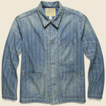 Striped Indigo Twill Jacket - Indigo - RRL - STAG Provisions - Outerwear - Coat / Jacket