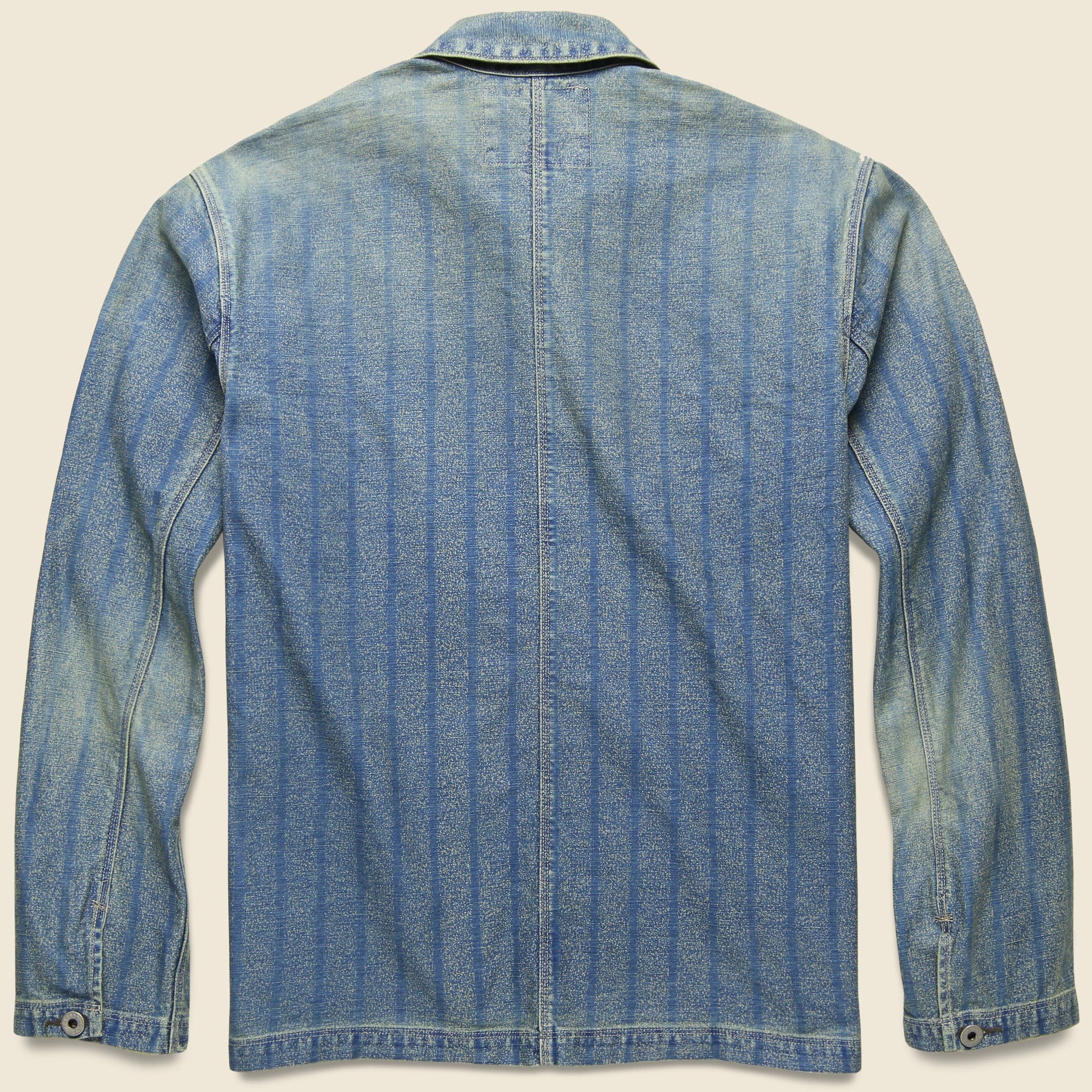 
                          Striped Indigo Twill Jacket - Indigo - RRL - STAG Provisions - Outerwear - Coat / Jacket
                        