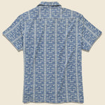 Print Jersey Camp Shirt - Washed Blue Indigo - RRL - STAG Provisions - Tops - S/S Knit
