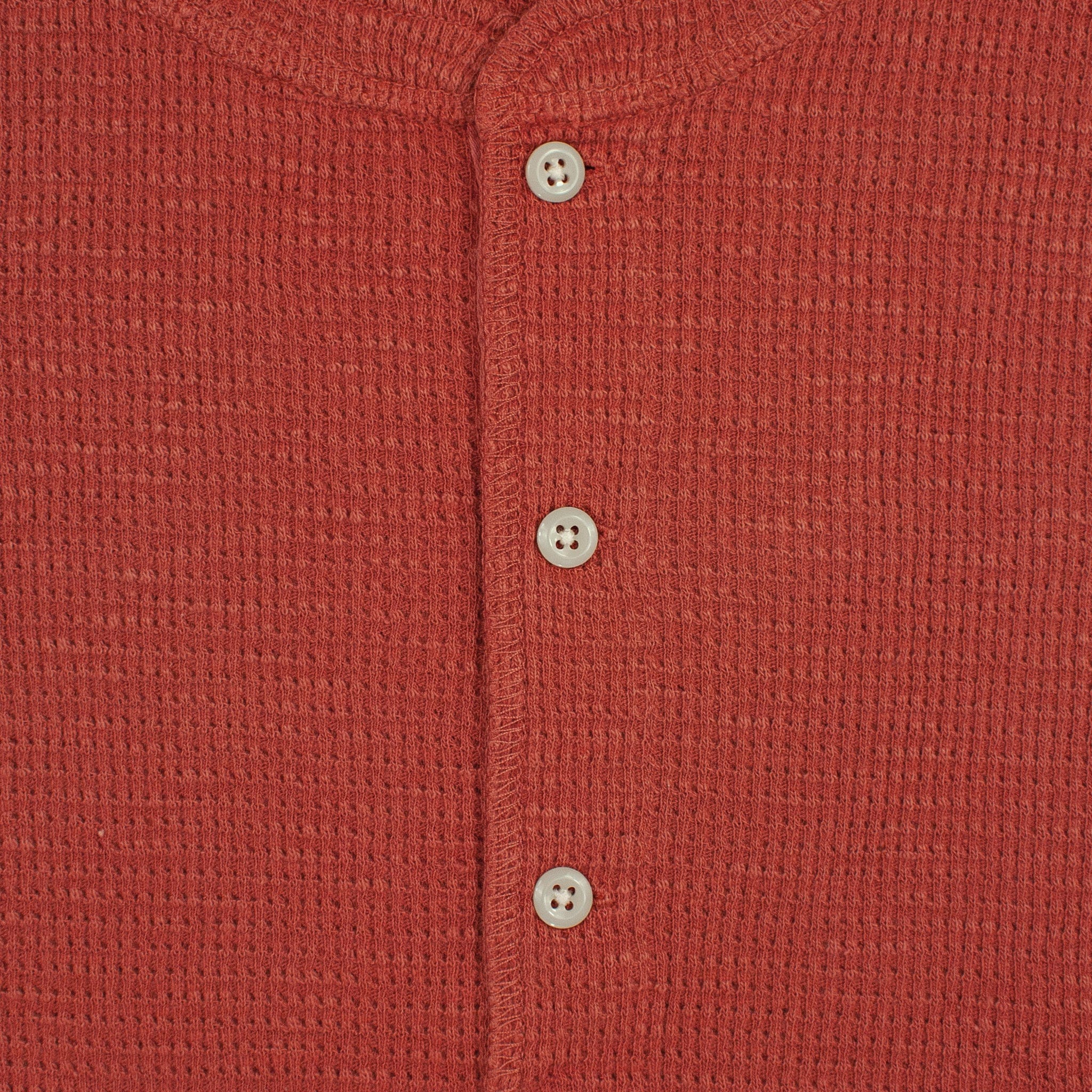 
                          Waffle-Knit Henley - Trading Post Red - RRL - STAG Provisions - Tops - L/S Knit
                        