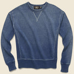 French Terry Sweatshirt - Washed Indigo - RRL - STAG Provisions - Tops - Fleece / Sweatshirt