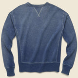 French Terry Sweatshirt - Washed Indigo - RRL - STAG Provisions - Tops - Fleece / Sweatshirt