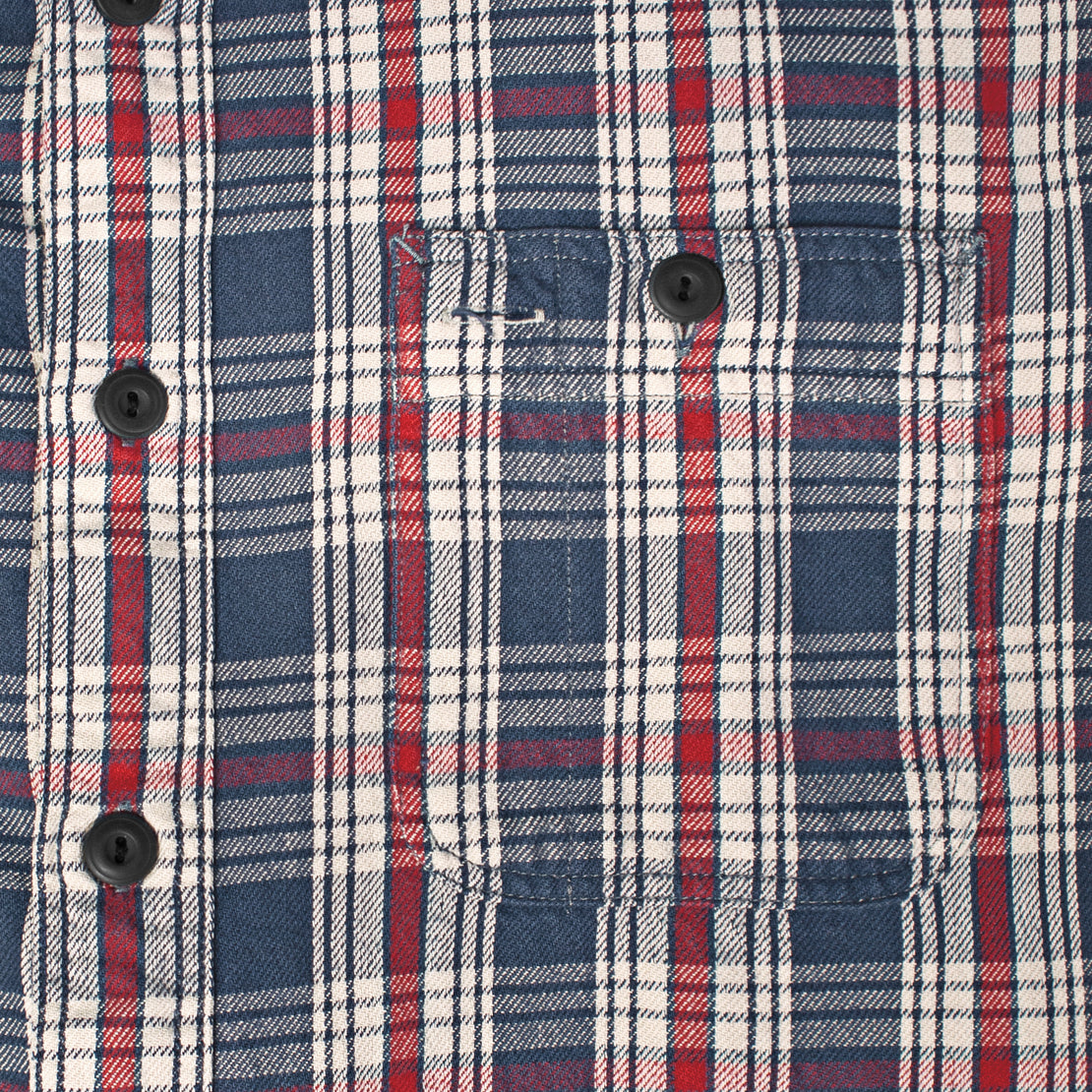 Plaid Twill Workshirt - Blue/Red - RRL - STAG Provisions - Tops - L/S Knit