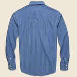 Slim Fit Indigo Western - Blue/Indigo - RRL - STAG Provisions - Tops - L/S Woven - Other Pattern