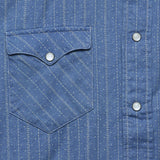 Slim Fit Indigo Western - Blue/Indigo - RRL - STAG Provisions - Tops - L/S Woven - Other Pattern