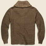 Cotton-Blend Shawl Cardigan - Brown - RRL - STAG Provisions - Tops - Sweater