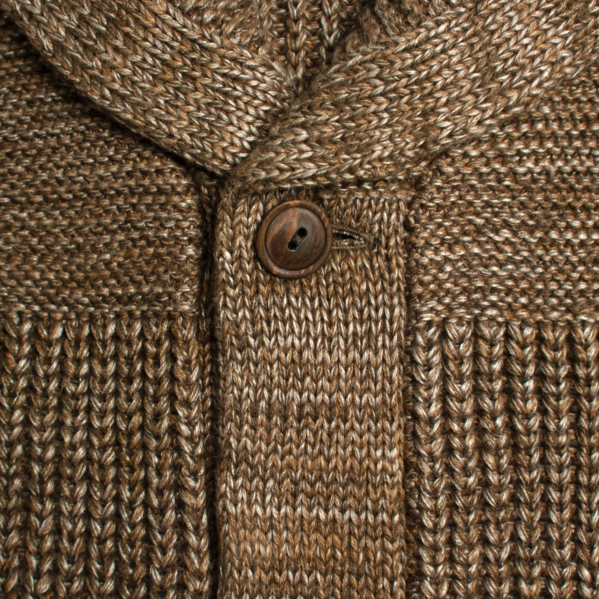Cotton-Blend Shawl Cardigan - Brown - RRL - STAG Provisions - Tops - Sweater