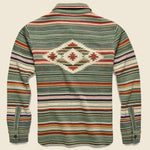 Cotton-Linen Workshirt Sweater - Sage - RRL - STAG Provisions - Tops - L/S Knit