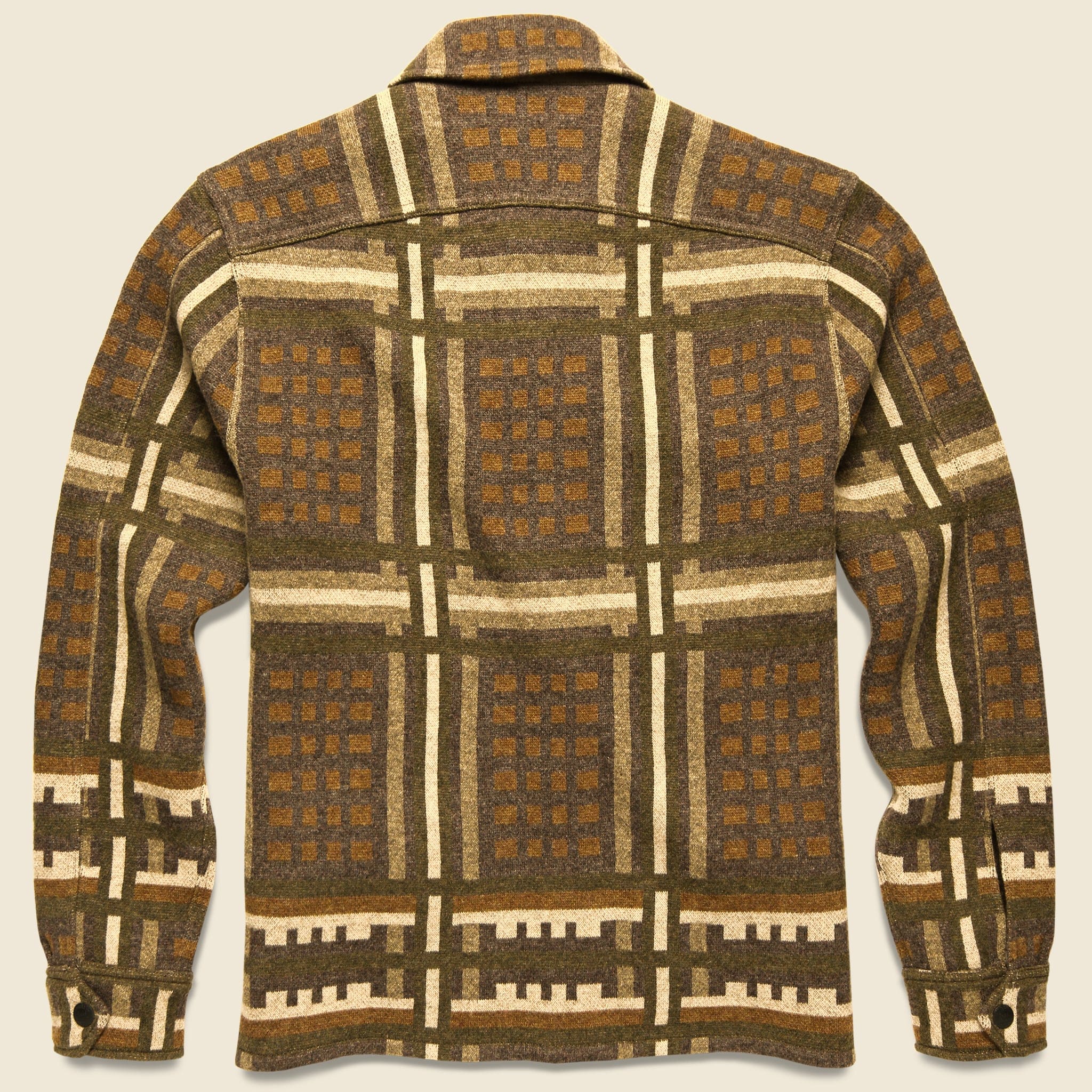Wool-Blend Workshirt Sweater - Brown - RRL - STAG Provisions - Tops - Sweater