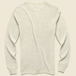 Waffle-Knit Henley - Oat Heather - RRL - STAG Provisions - Tops - L/S Knit