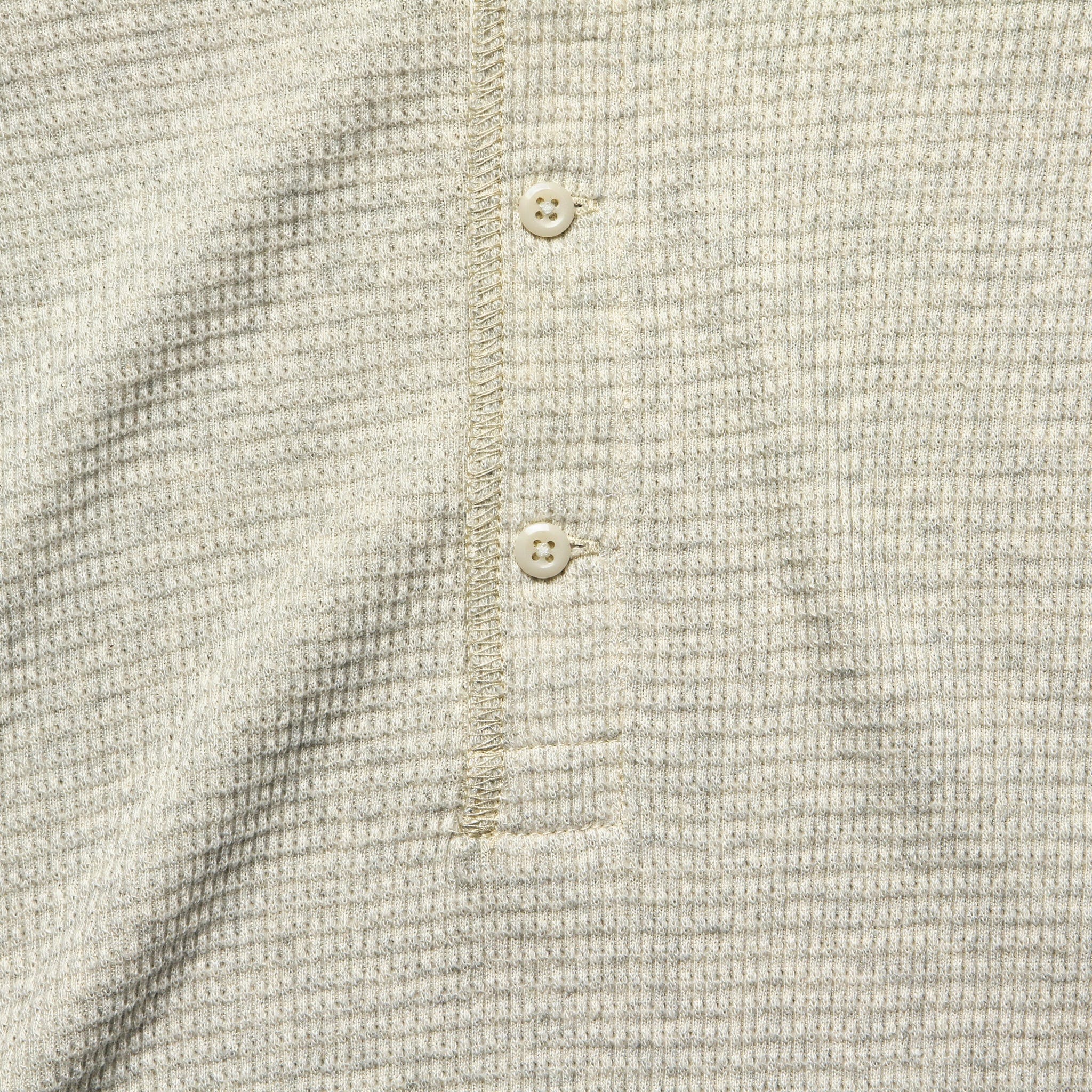 
                          Waffle-Knit Henley - Oat Heather - RRL - STAG Provisions - Tops - L/S Knit
                        