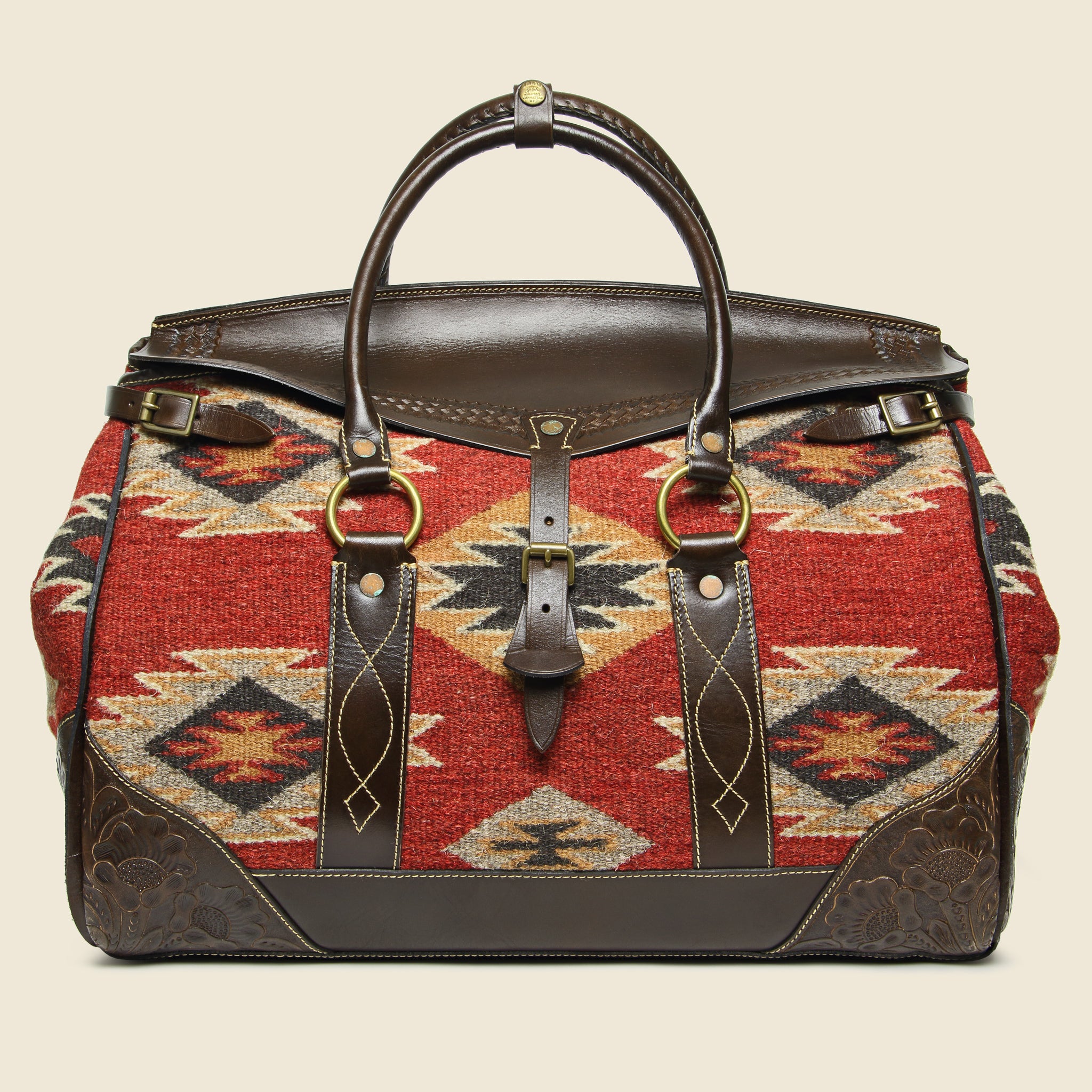 Handwoven Pecos Leather Duffle - RRL - STAG Provisions - Accessories - Bags / Luggage