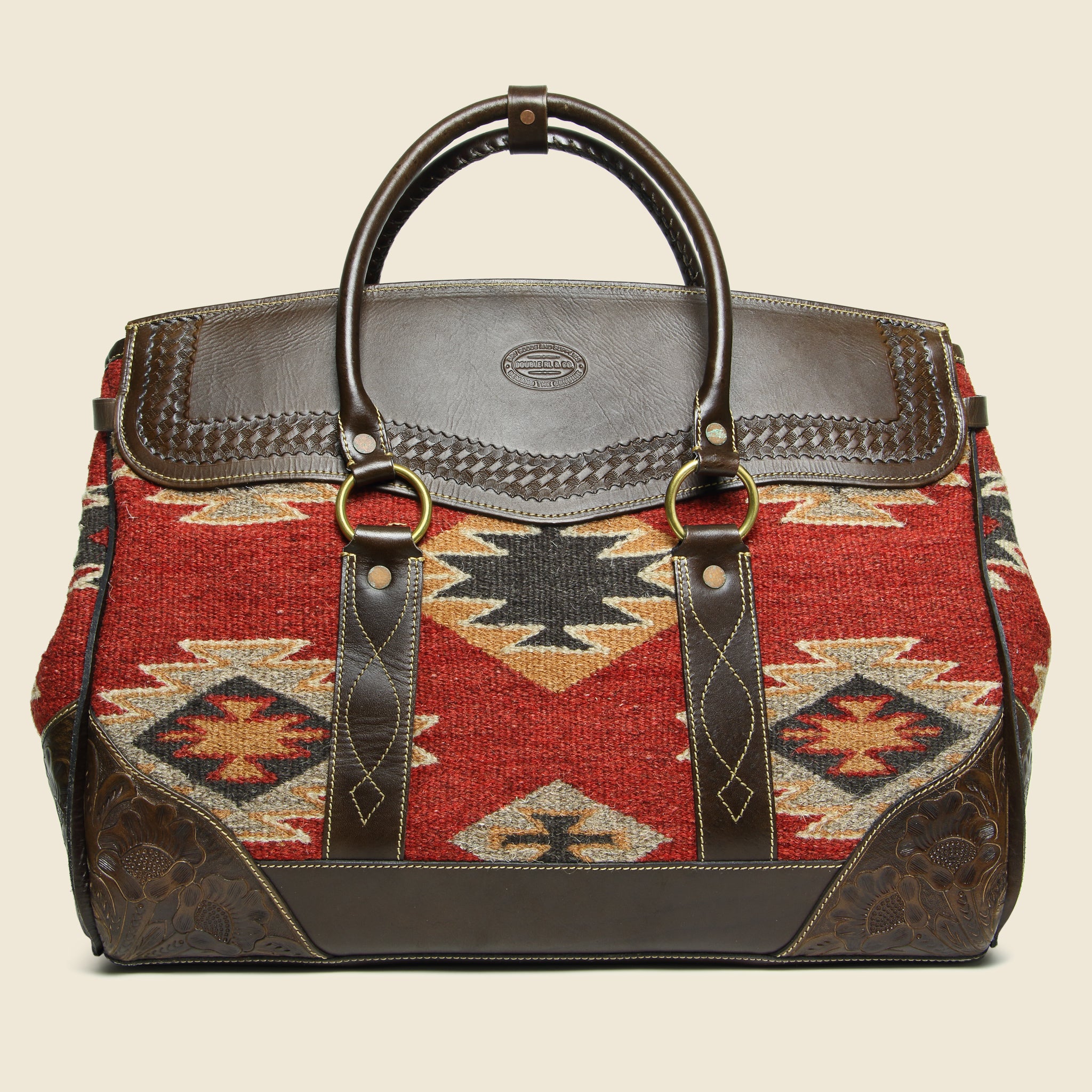 Handwoven Pecos Leather Duffle - RRL - STAG Provisions - Accessories - Bags / Luggage