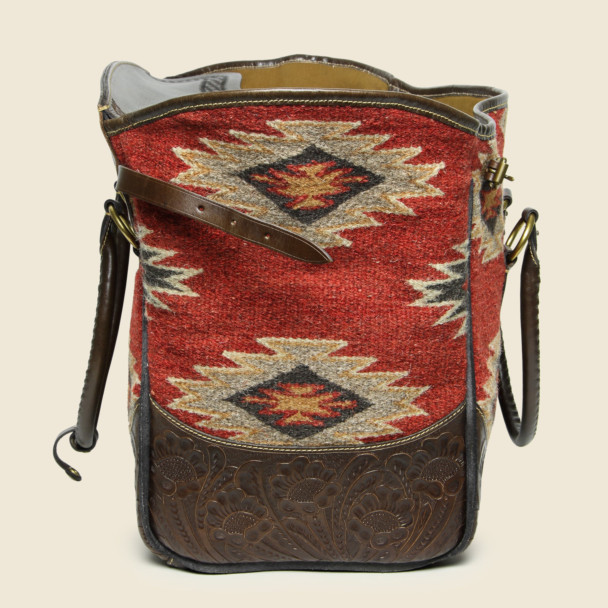 Handwoven Pecos Leather Duffle - RRL - STAG Provisions - Accessories - Bags / Luggage