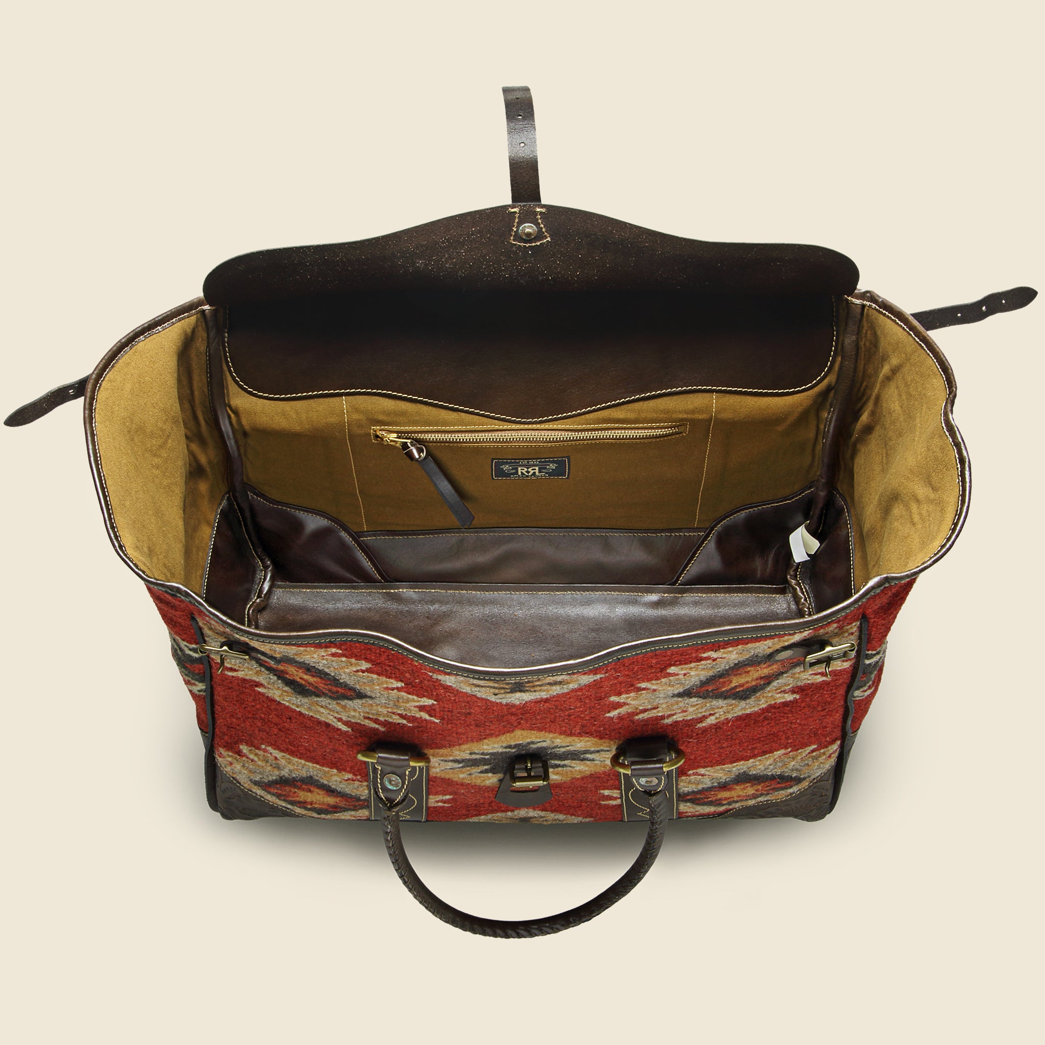 Handwoven Pecos Leather Duffle - RRL - STAG Provisions - Accessories - Bags / Luggage